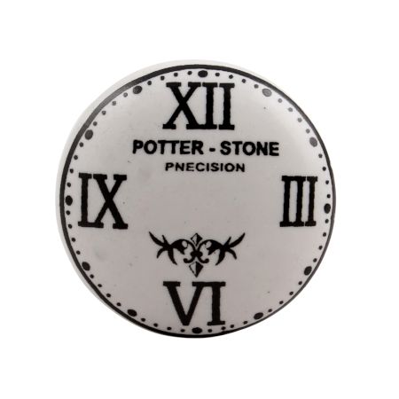 Potter Stone Big Clock Ceramic Wine Stopper